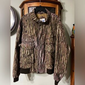 Vintage Trophy Club Rut Daniels RealTree Camouflage Outdoors Hunting Jacket XXL